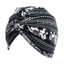 Bonnet turban plissé pour
