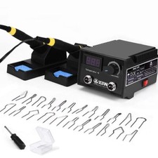 Pyrograveur 100 W avec 23 pièces pointues et deux stylos kit de pyrogravure p...