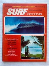 Surf Guide Magazine Juillet 1964 Bud Browne Banzai Pipeline State Photographie