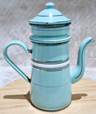Rare ancien cafetière en tole