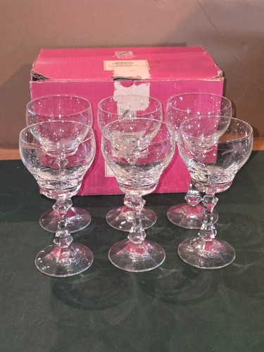 Lot verres pieds - lot, cristal