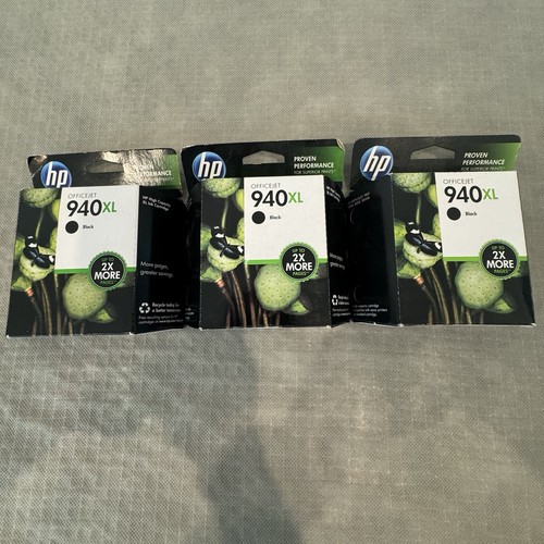 940 black ink cartridges - hp, xl
