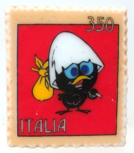 Fève calimero timbre italia - -,