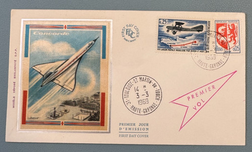 Concorde fdc premier jour - jour, 3