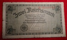 Billet banque 2 Reichsmark Allemand WW2