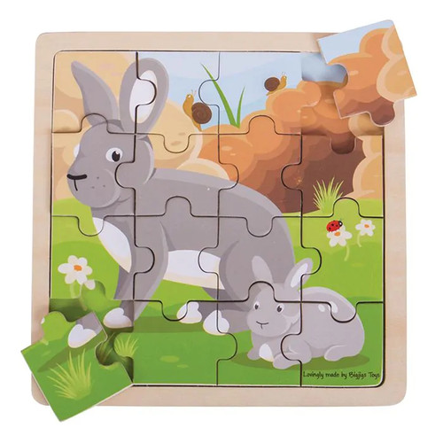 Bigjigs puzzle lapin - bigjigs,
