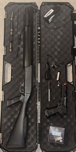 Gas shotgun and - shotgun,