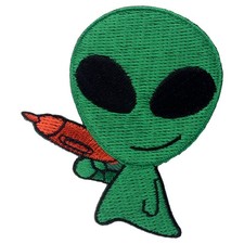 Ecusson Alien vert pistolet