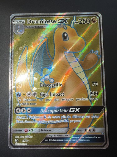 Carte pokémon dracolosse gx - pokémon,