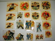 Décalcomanie Chromotransfert Salut les copains Vartan Sheila Hallyday VINTAGE 5