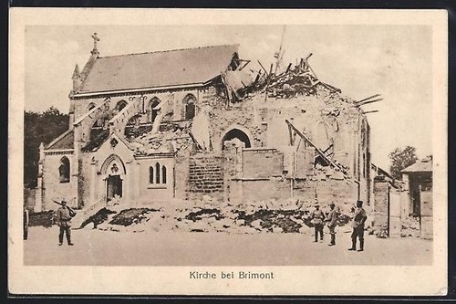 Cpa brimont vue détruites - brimont,, de