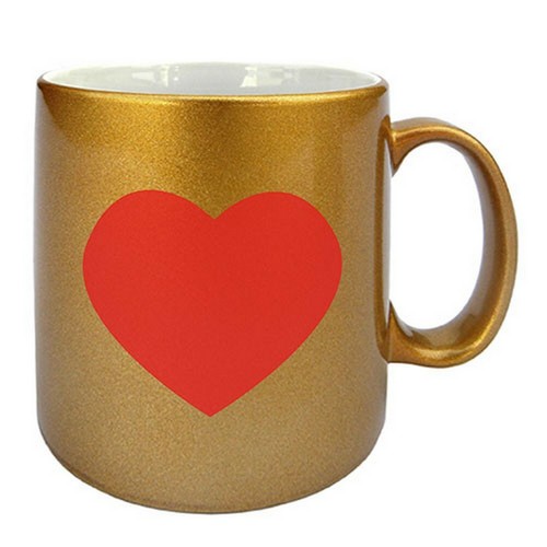 Tasse céramique doré - tasse, en