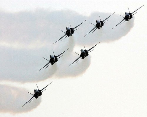 Navy blue angels usn top - blue,