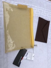 Pochette transparente jaune