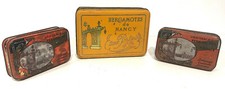 3 ANCIENNES BOÎTES PUBLICITAIRES BERGAMOTTES DE NANCY