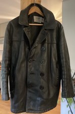 Caban Cuir Us 740N Pea jacket T44 Schott NYC