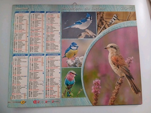 Calendrier almanach facteur - calendrier,