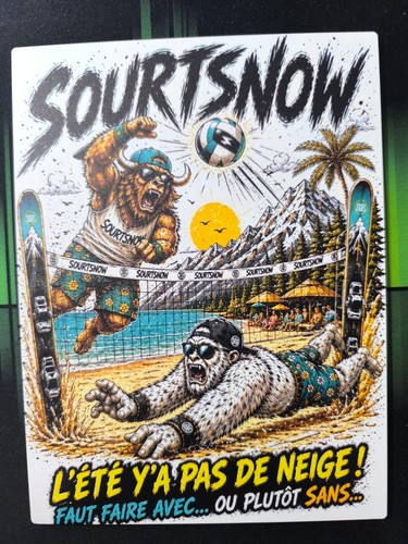 Plaque alu sourtsnow - alu,