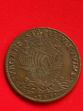 Jeton cuivre CARDINAL DE RICHELIEU 1641 Poitou navire Aunis