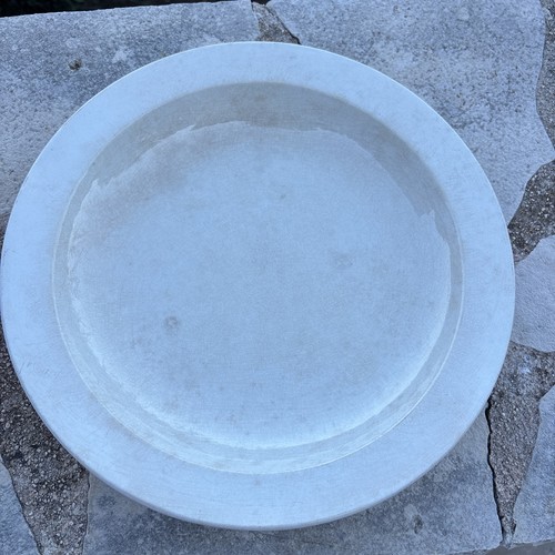 Ancien plat rond creux patine - ancien,