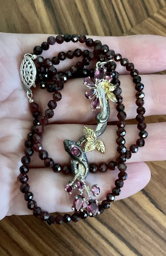 Serpent grenat argent - serpent,