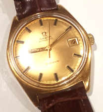 Montre OMEGA Genève, Automatique, Date, Bracelet cuir OMEGA, Boîte OMEGA