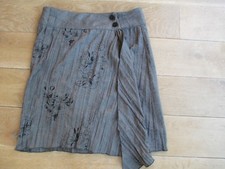 TBE ! Superbe JUPE Portefeuille Prince de Galles & Fleur MISS CAPTAIN Taille 40 
