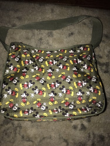 Mickey mouse print olive green - print,
