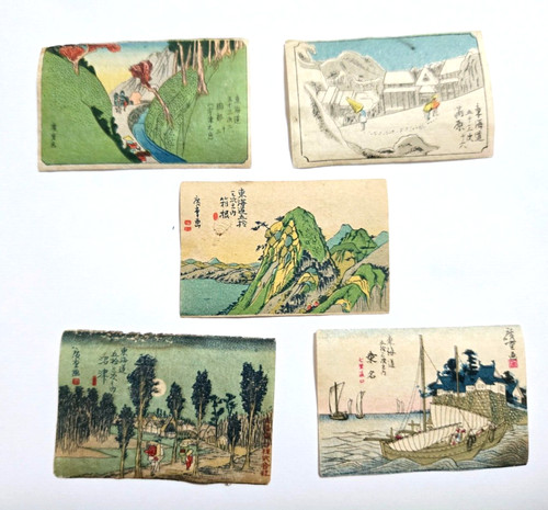 Japon edo match label old - match, 5
