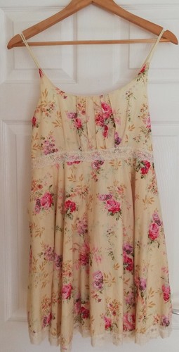 Robe jaune fleurs - yumi, |