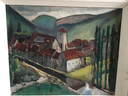 Début xxème huile sur toile - début,