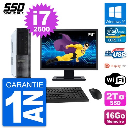 Dell 990 ecran - dt, intel