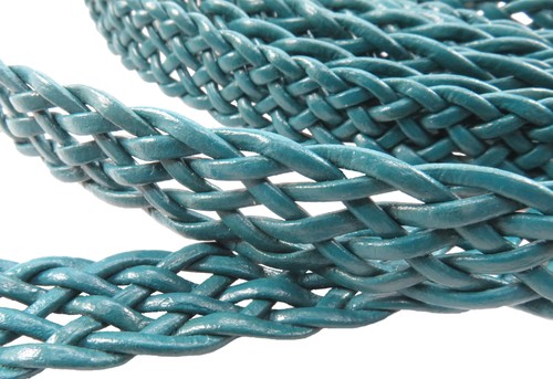 Corde cuir tressée - tressée, |