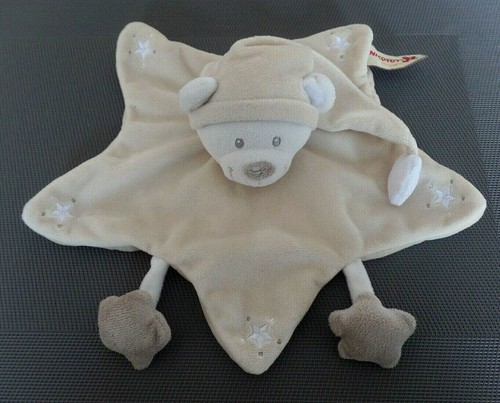 T4g doudou plat ours - doudou, beige