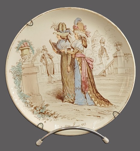 Assiette parlante faïence