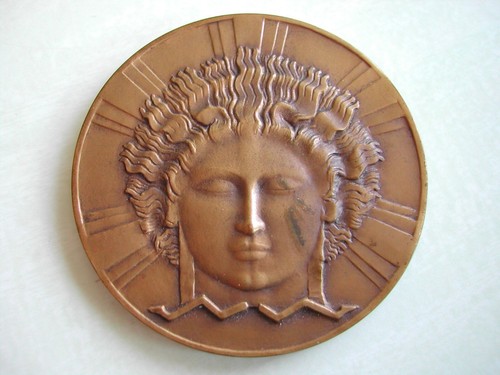 Médaille bronze art déco - médaille,