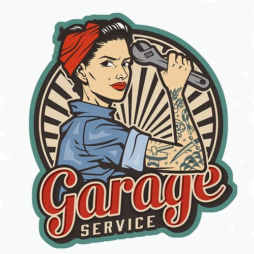 Sticker pinup hot rod - hot,