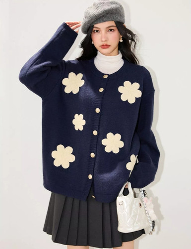 Cardigan énorme avec grands - cardigan,