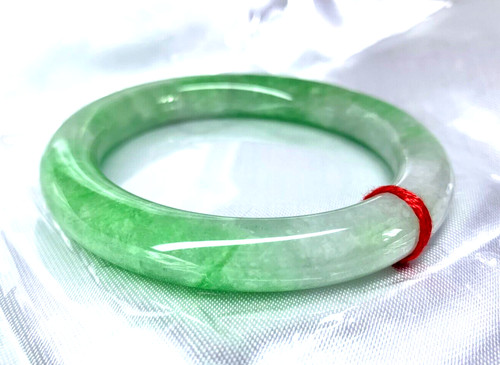 Bracelet jade vert - vert, transparent