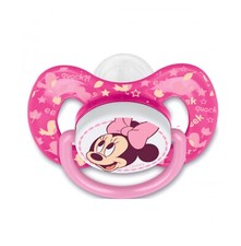Sucette Disney Minie Mousse Tétine Réversible Rose + 6 Mois Phosphorescente Neuf