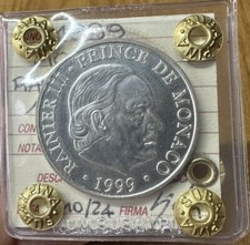 MONNAIE MONACO RANIERI III 100 FRANCS 1999 Scellée FDC SUBALPINE