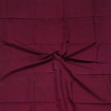 Ancien Bordeaux 100%Soie Pure Artisanal Sari Vestige 3,7 m Artisanat Tissu
