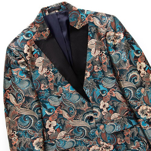 Hommes jacquard costume blazer - costume,