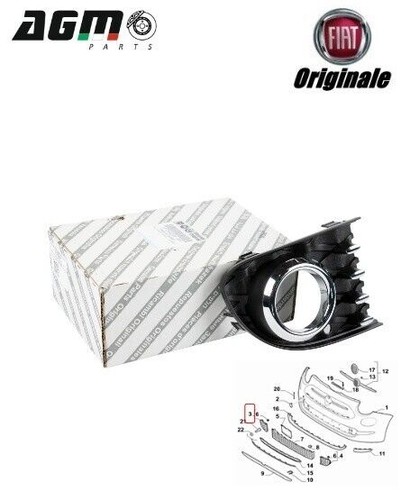Plaquette droite pare choc - plaquette,