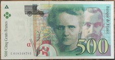 Billet de 500 francs Pierre et