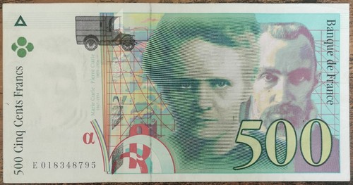 Billet 500 francs pierre et - de,