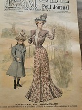 ANCIENNE REVUE LA MODE DU PETIT JOURNAL AVEC PATRON ROBE DE BEBE  N°28 1900