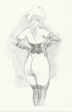 LOISEL CP Pin-up ESQUISSE N° 2 réf. N° 49 Editions du Granit 1995 Dessin inédit