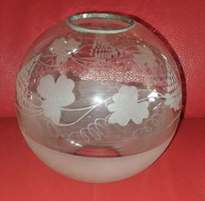 BOULE GLOBE DE LAMPE  A PETROLE HUILE RAISINS