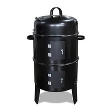 Fumoir vertical Barbecue à charbon de bois BBQ avec Thermomètre